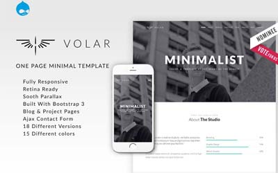Flat Design Drupal Templates