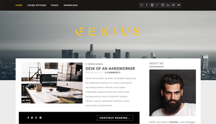 SEO Optimized Blogging Template Fro Free 
