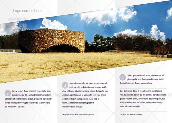 microsoft word tri fold brochure template for landscape company