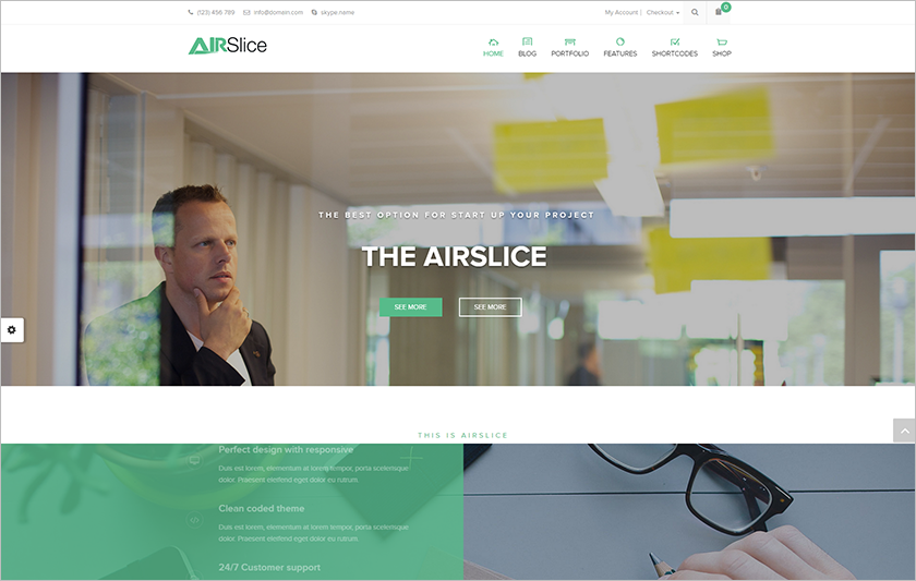 Beautiful & Modern Corporate Layout HTML Template