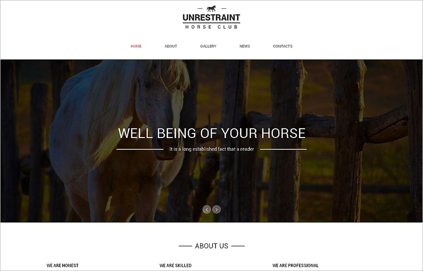 Bootstrap Template One Page Gallery
