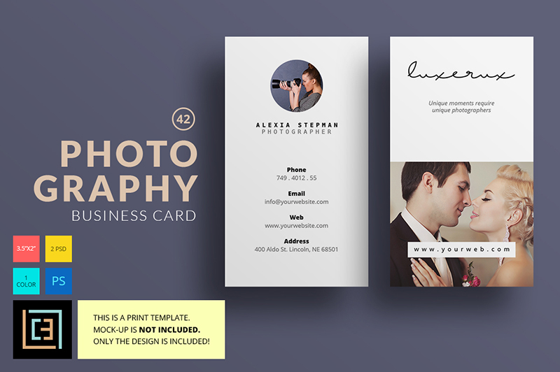 Classic Photographers Business Card Design