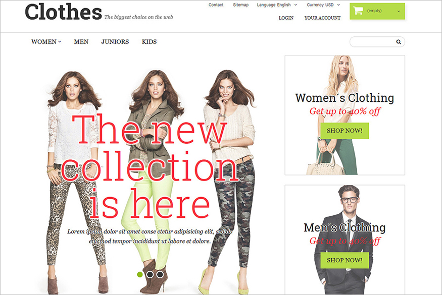 Clothing Fashion PrestaShop Theme