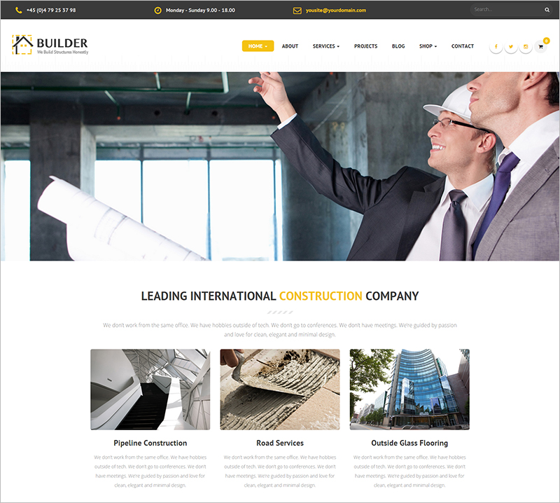 Construction Business Drupal Theme