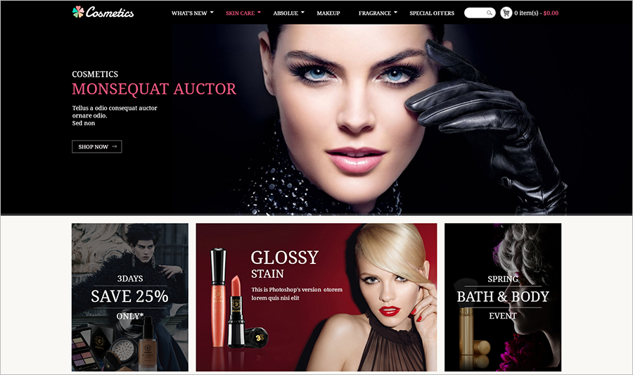 Cosmetics Prestashop Theme