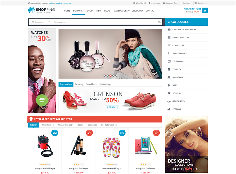 Cosmetics Shopping Prestashop Theme