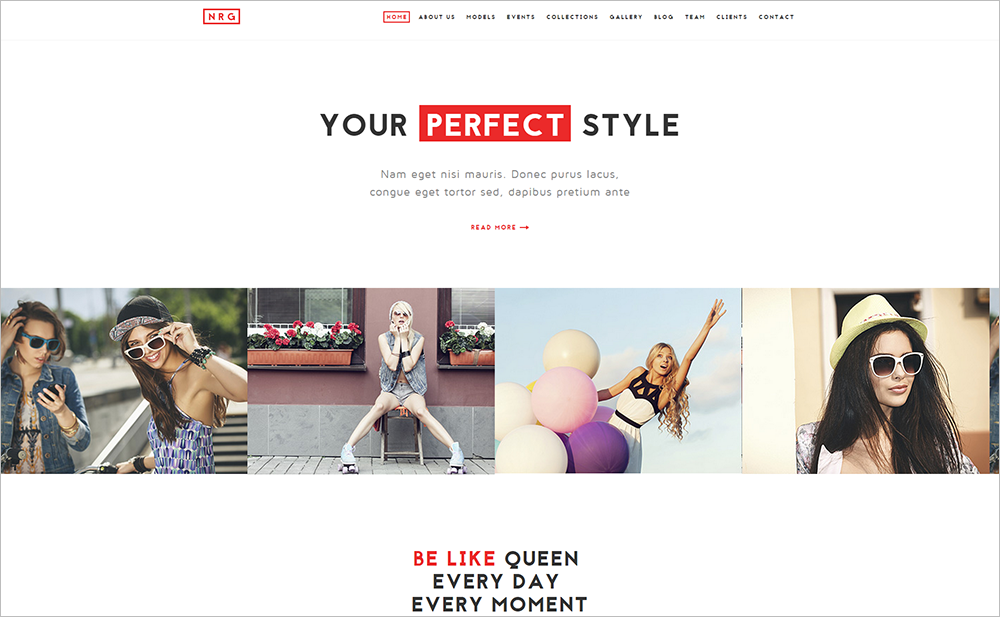 Customizable Model Agency & Fashion Drupal Theme 