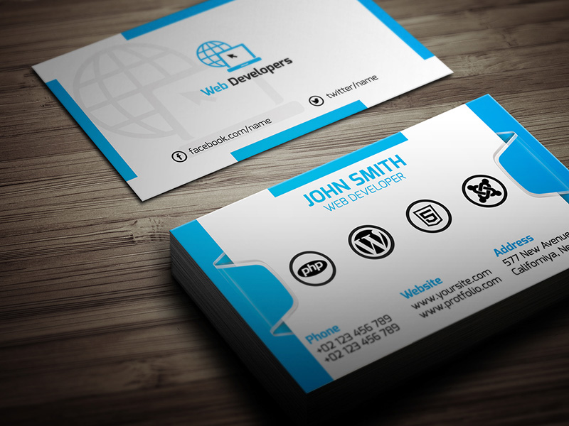 Developer Business Card Free Download
