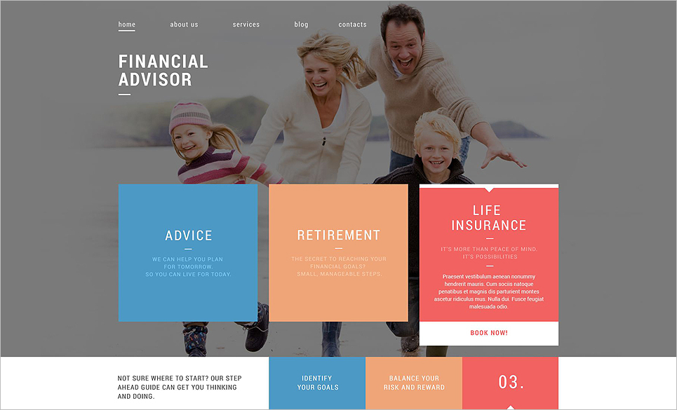 Financial Advisor Services Drupal Template