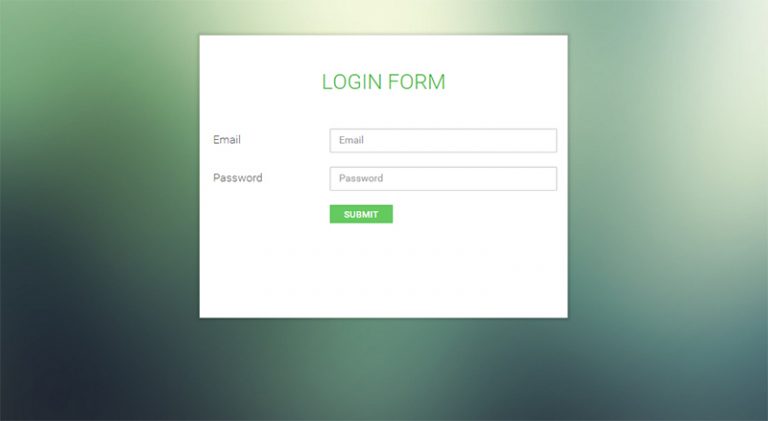 Php Login Form Template Free Download