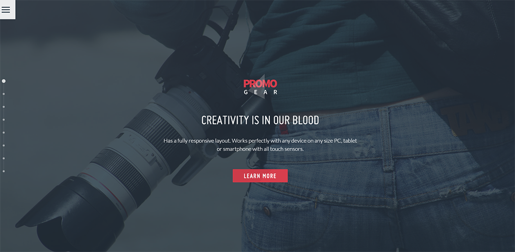 Fully Customizable HTML template