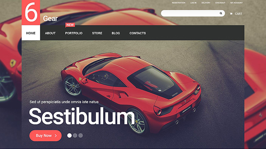 Fully Editable Automobile WooCommerce Template