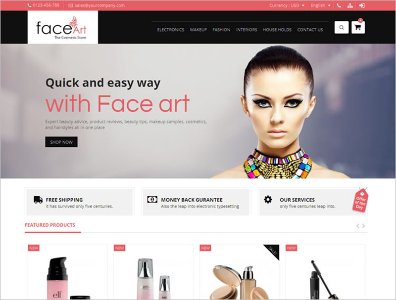 Fully Responsive Beauty PrestaShop Template