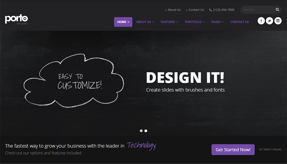 Fully Responsive Drupal Template With Unlimited Color Options