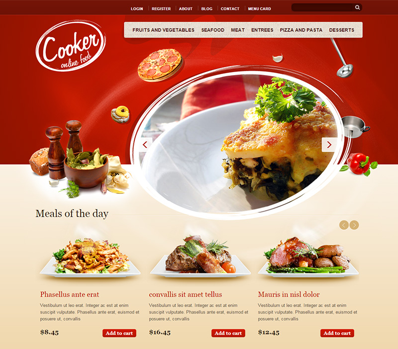Great HTML5 & CSS3 Drupal Theme for Restaurant