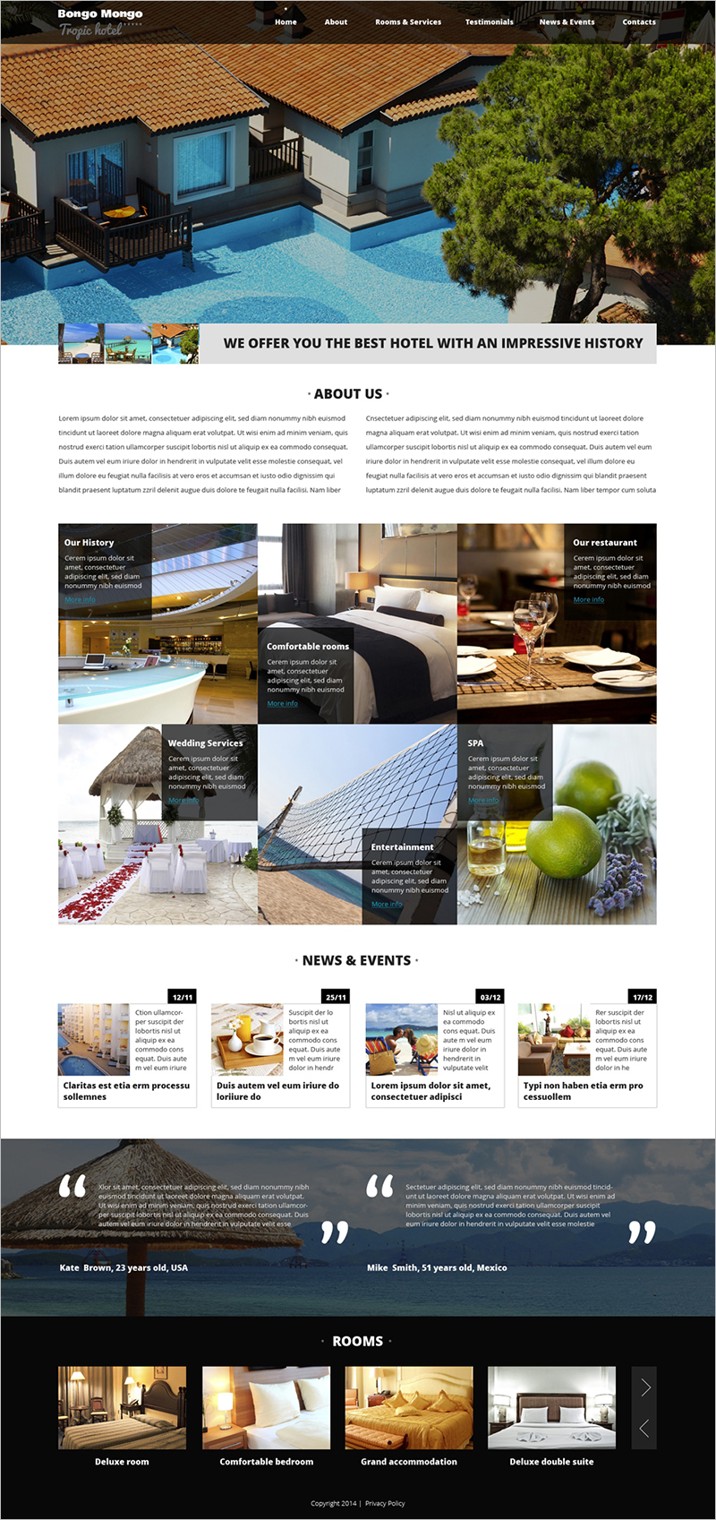 Hotel Business Drupal Template