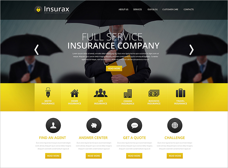Insurance Business Drupal Template
