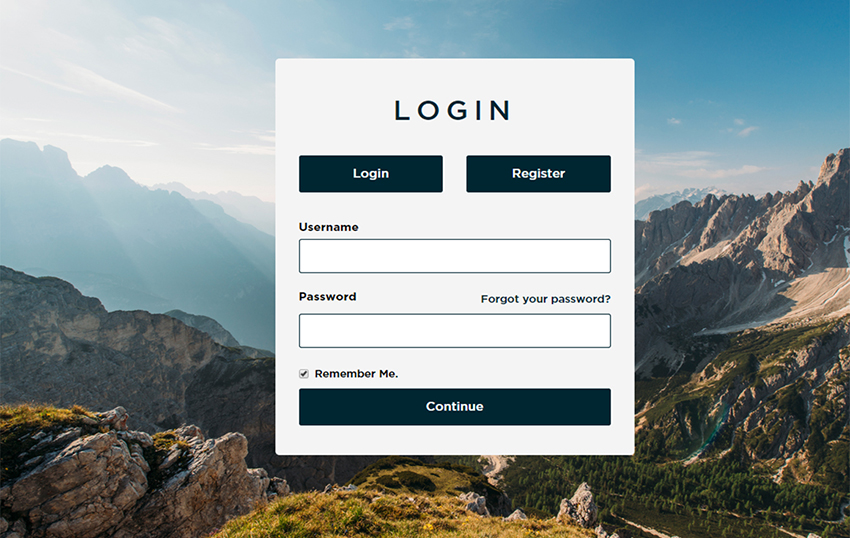 Login & Signup HTML Template