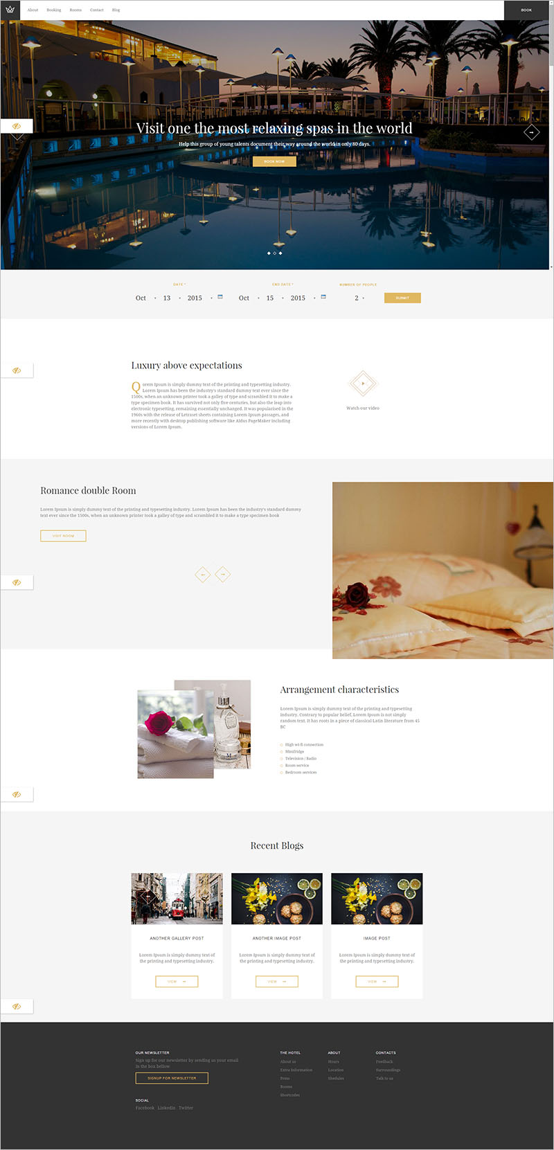 Luxury Hotel Drupal Theme