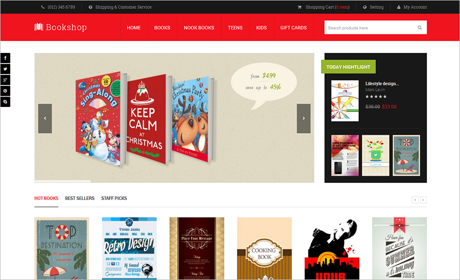 Magento Online Book Sttore Template