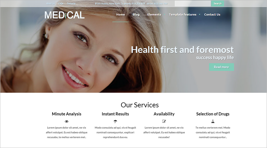 Medical WebSite Drupal Theme