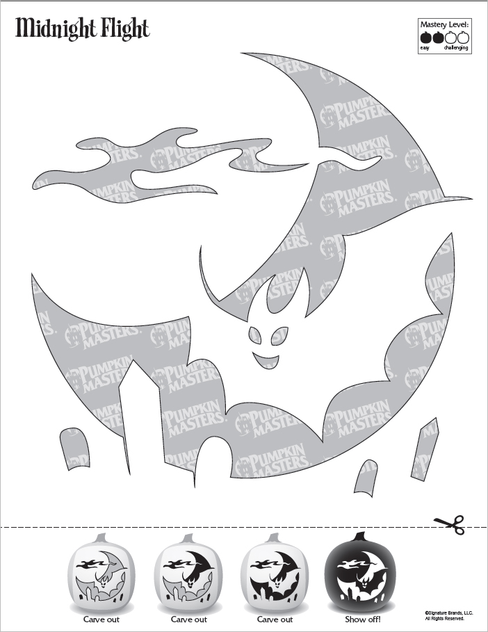 Midnight Flight Pumpkin Pattern Free Download
