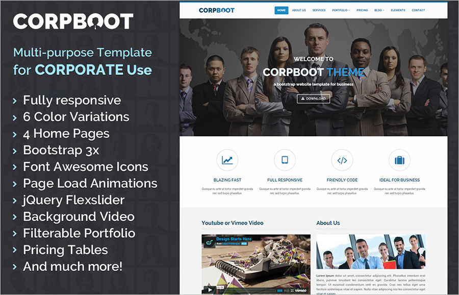 20+ Bootstrap HTML Templates | Free & Premium Templates