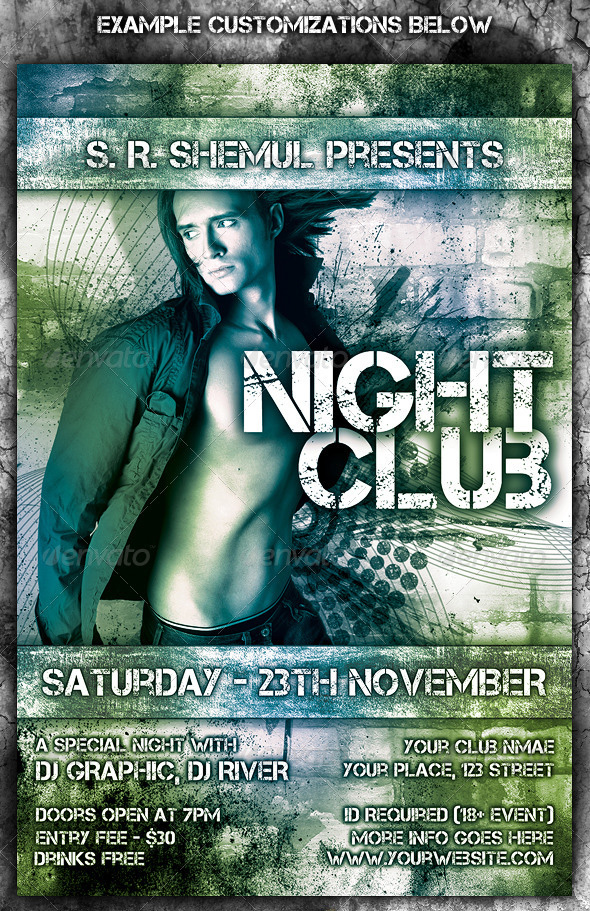 Night Party Brochure Template