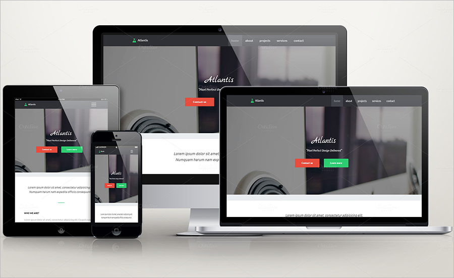 Portfolio Template With PHP Form