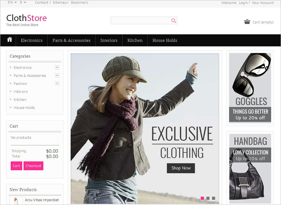 Prestashop Responsive Fashion Cloth Store Template
