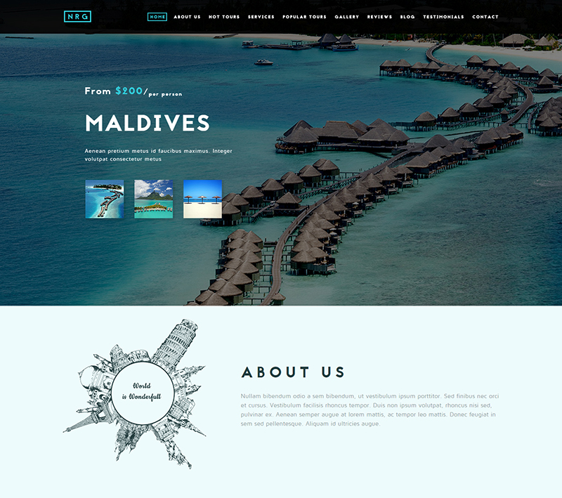 Professional Travel & Tour Agency Drupal Theme