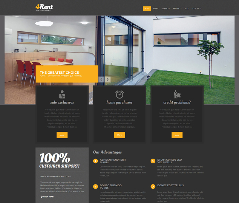 Real Estate Agency Responsive Drupal Template