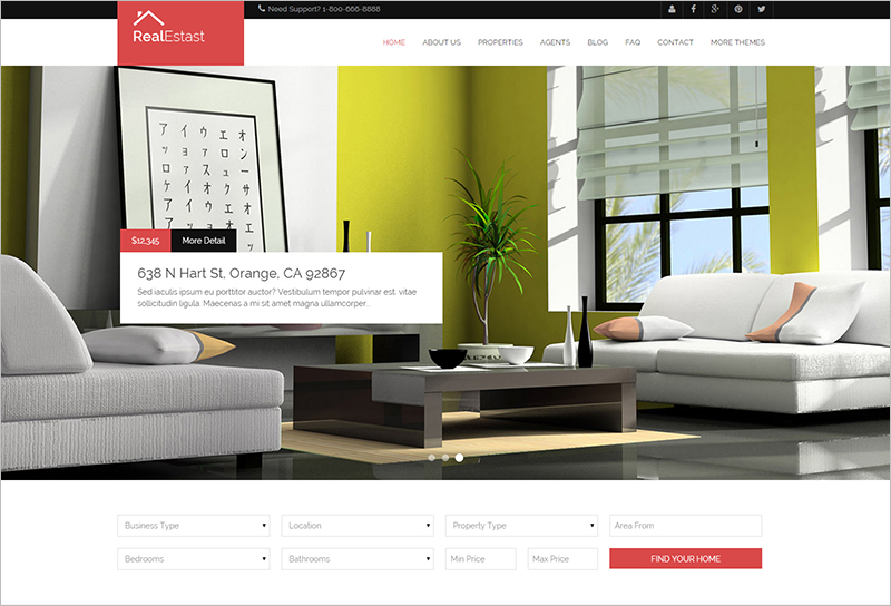 Real Estate & Business Drupal Theme