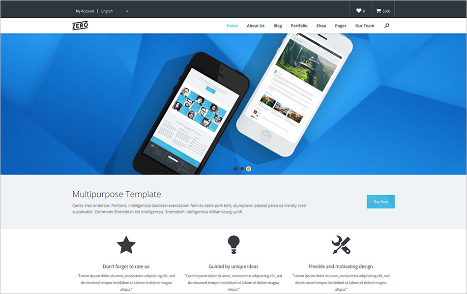 Responsive Bootstrap HTML Template