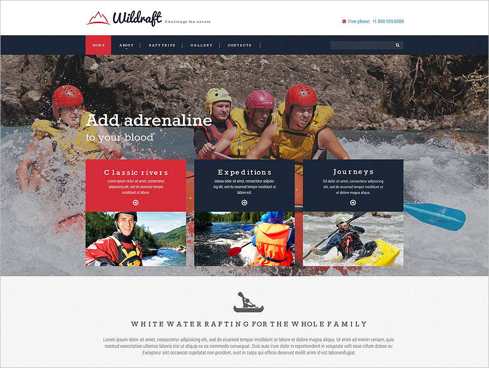 Responsive Bootstrap Website Template for Nature