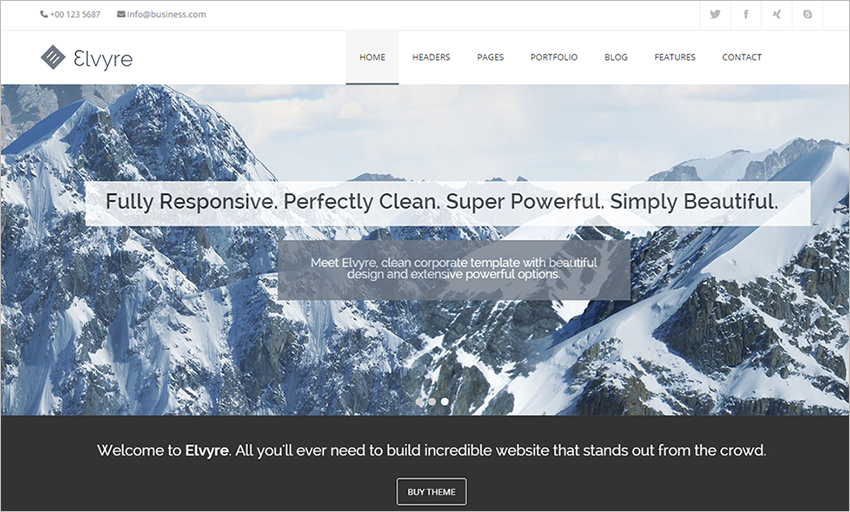 Responsive Drupal Corporate Theme