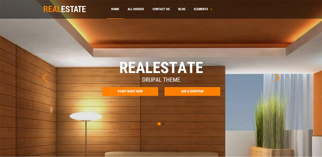 Responsive Drupal RealEstate Template