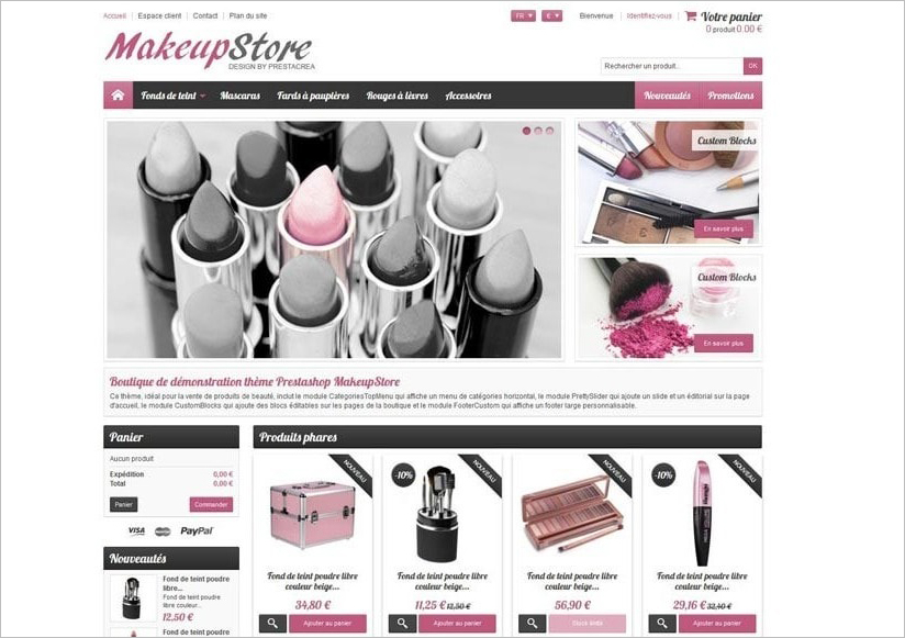 Responsive MakeupStore Template