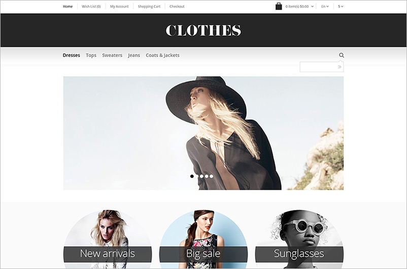 Responsive OpenCart Template Built On HTML5,CSS3&JQuery