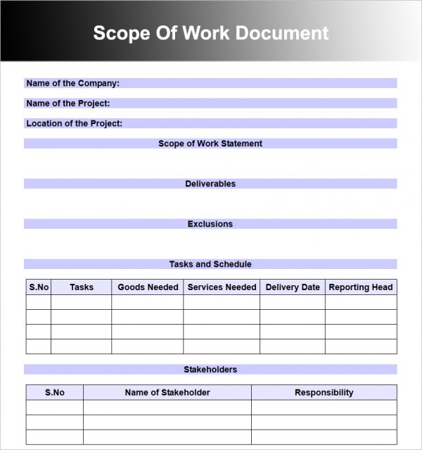 10 Scope of Work Templates: Streamline Project Planning 10 Scope of Work Templates: Streamline Project Planning