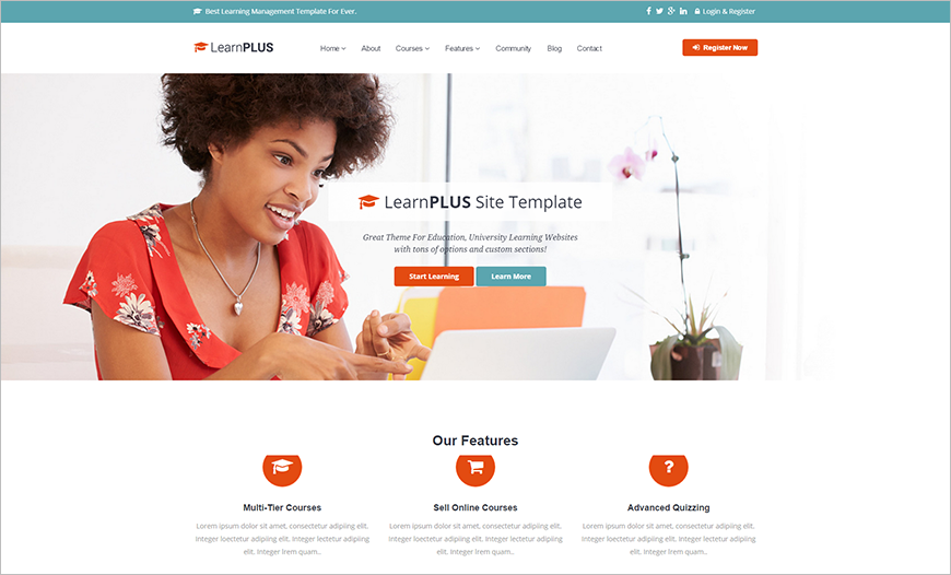Site Template Built On HTML 5 & CSS3