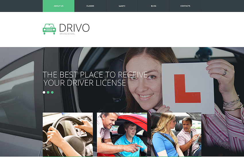 Traffic School Responsive Built On HTML5 & CSS3 Template