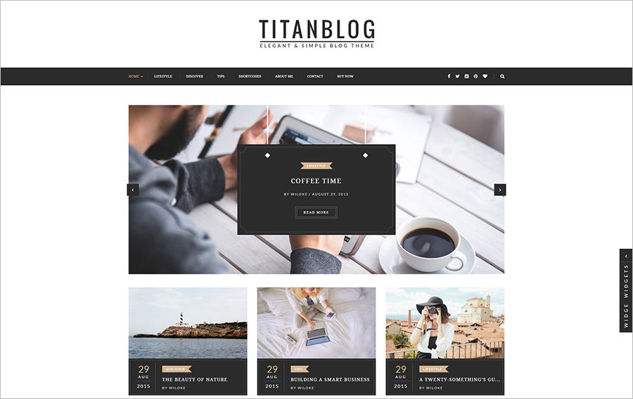 WP Blog Theme With Post Formats