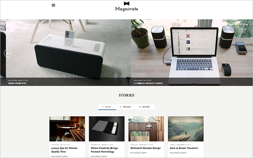 Web Template with multi-column layout Built On HTML5 & CSS3