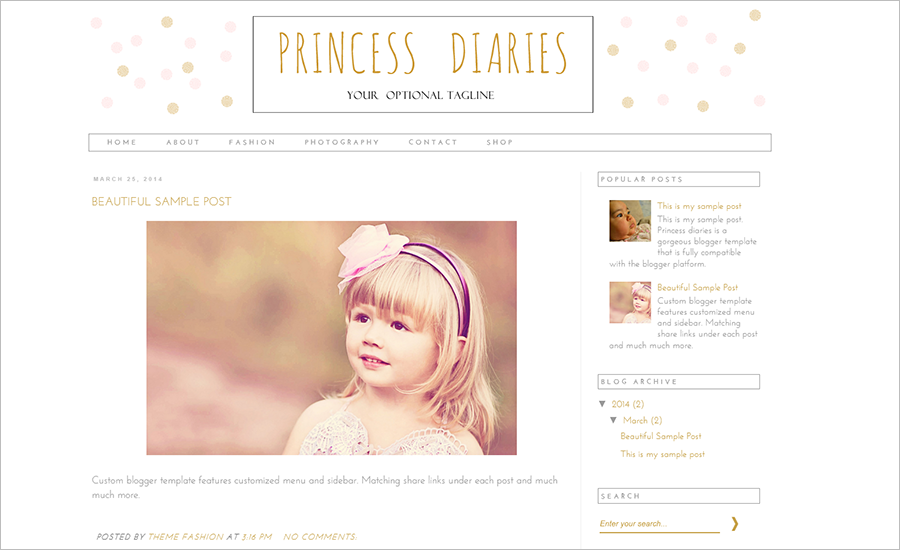 WordPress Blog Theme With White Background