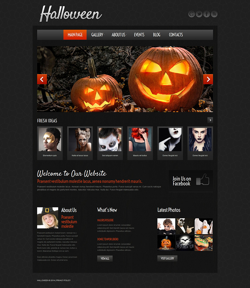 Wordpress Halloween Template