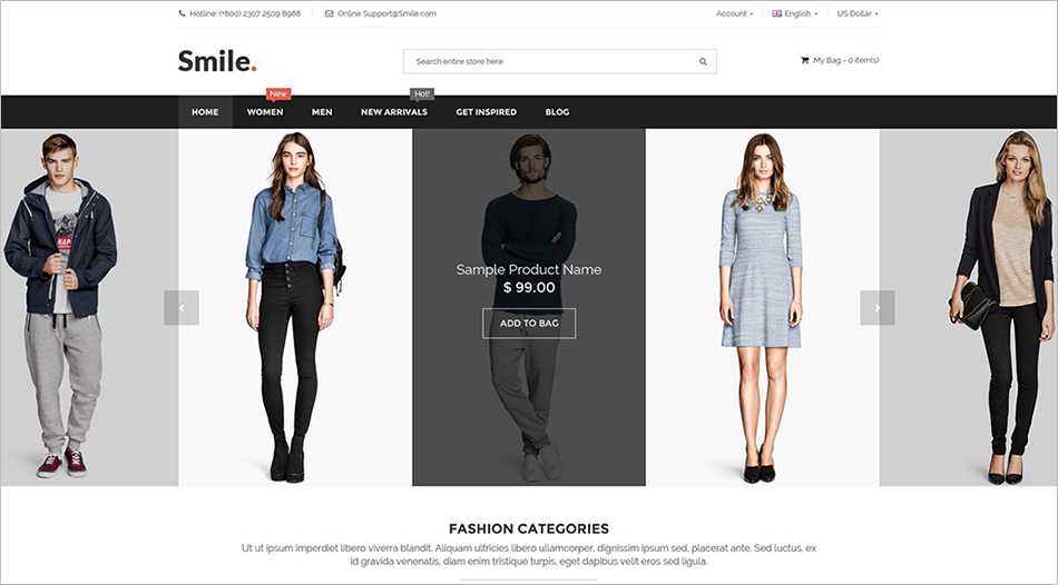 eCommerce Responsive Prestashop Template