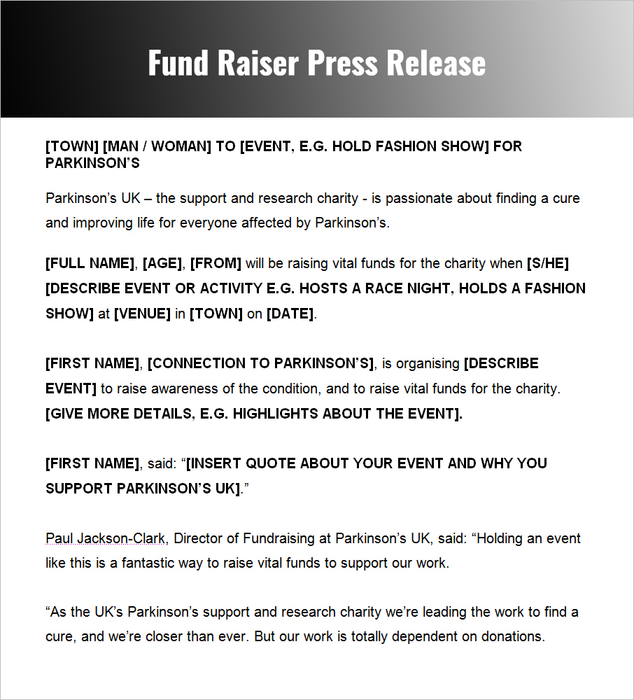 Press Release Templates Free Word, PDF, Doc Formats