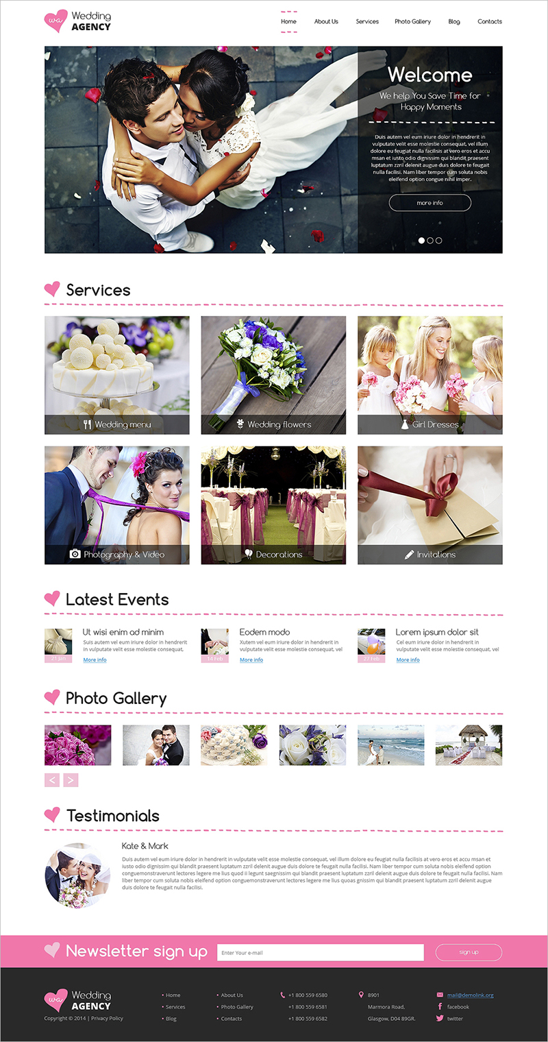 Dating and Romance Drupal Template
