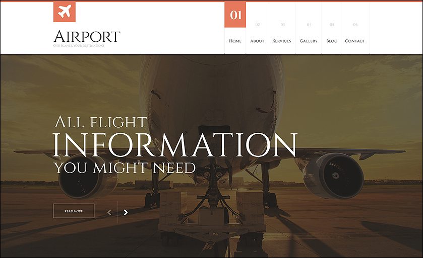 Airline Responsive WordPress Theme